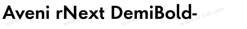 Aveni rNext DemiBold字体转换